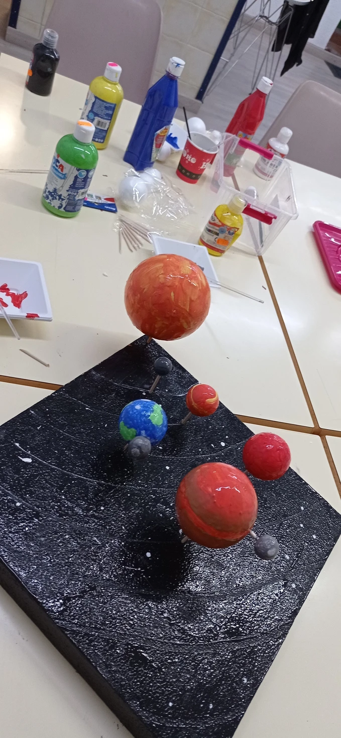 Maqueta del sistema solar