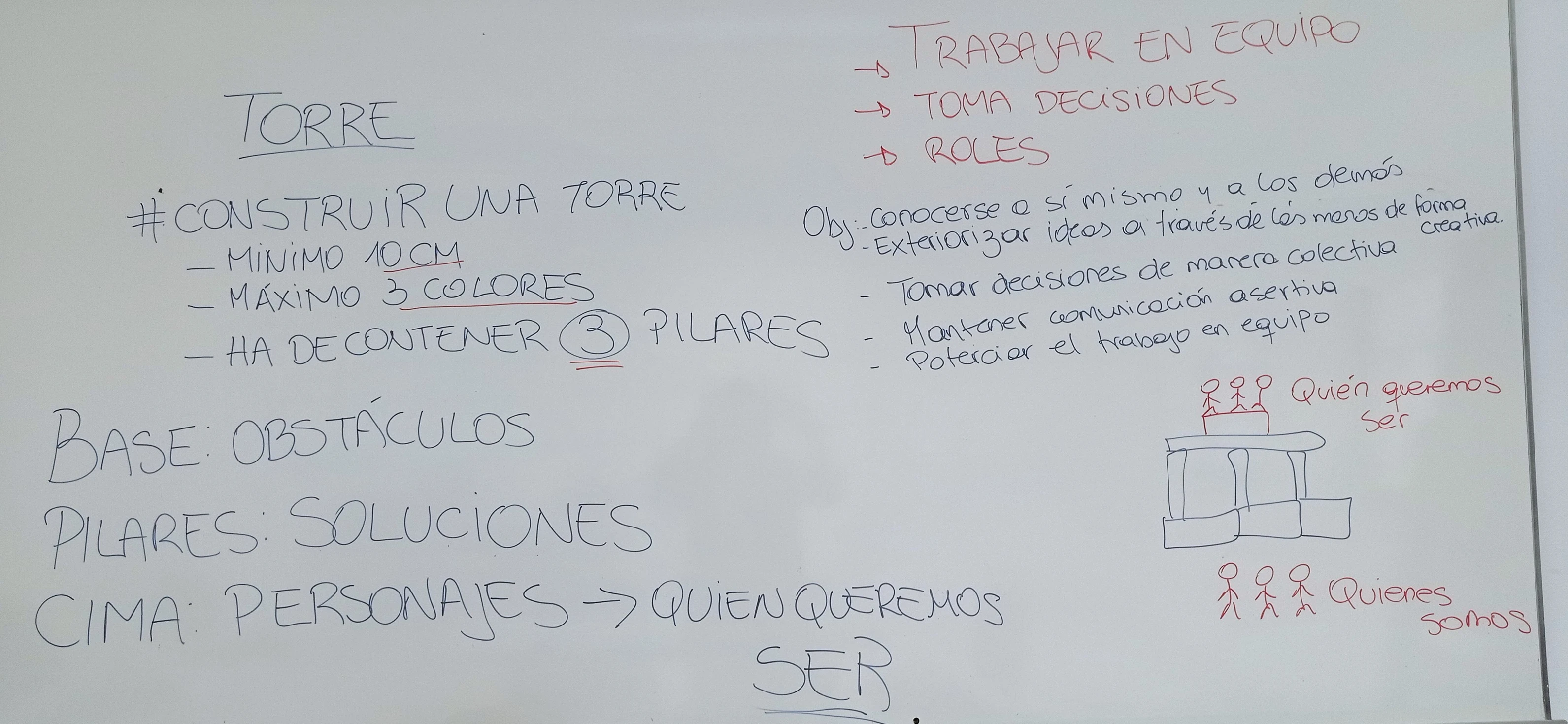 Alumnos construyendo con lego