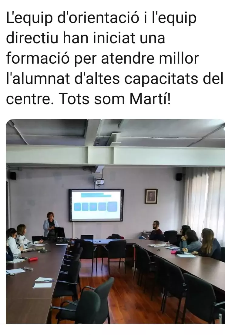 Publicación en redes del Instituto