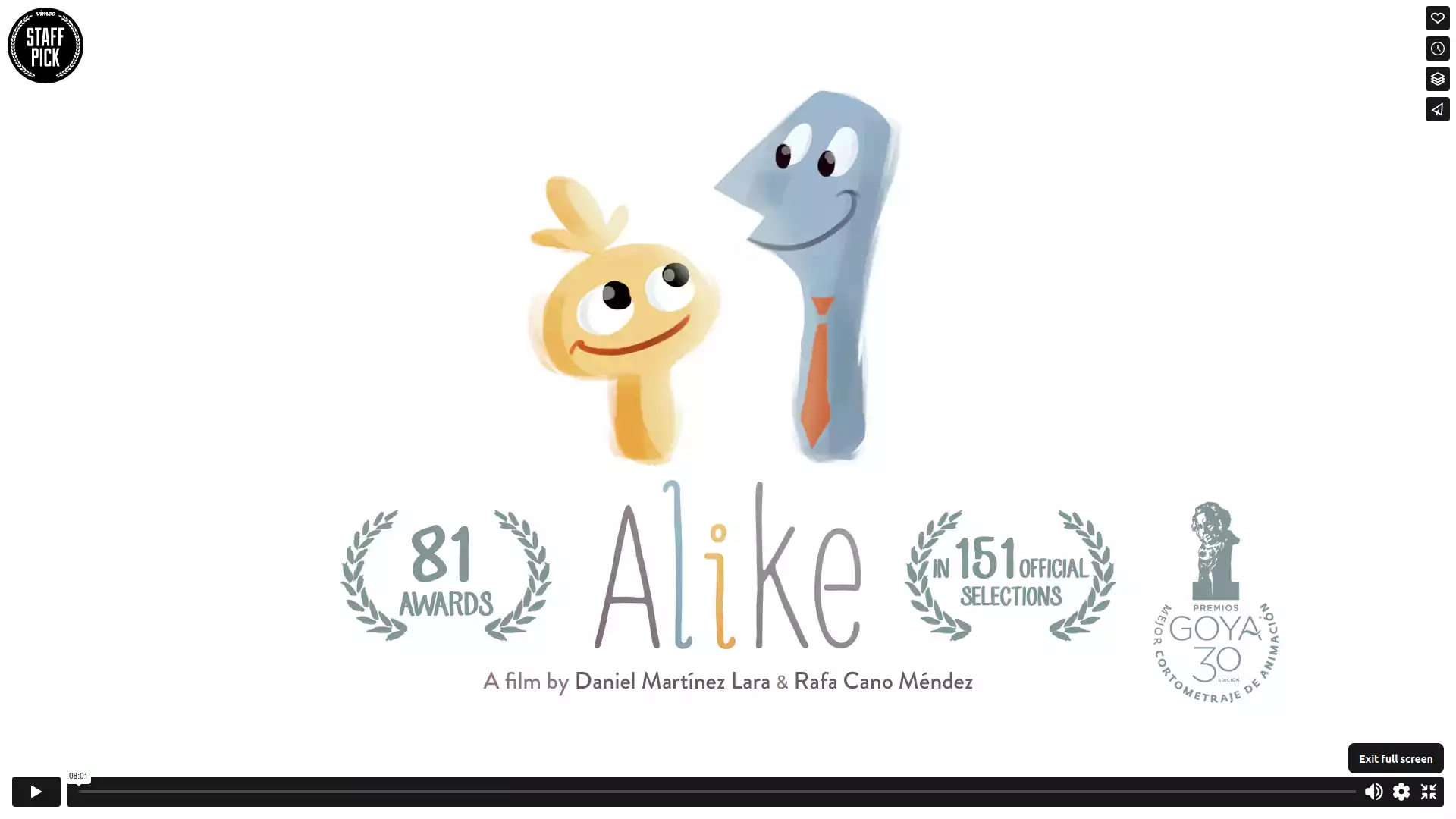 Alike, un cortometraje para comprender